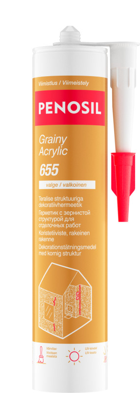 Akryl štukový tmel PENOSIL Premium Grainy Acrylic 655 biely 300 ml