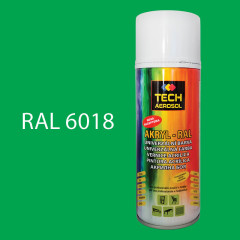 Farba v spreji akrylov TECH RAL 6018 400 ml