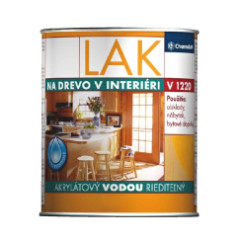 Lak na drevo vntorn V 1220 akryltov vodou riediten LESKL 0,6 l