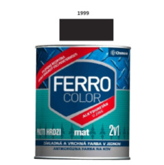 Farba na kov Ferro Color mat/1999 0,75 L (ierna)