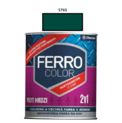 Farba na kov Ferro Color pololesk/5765 0,75 L (tmavo zelen)