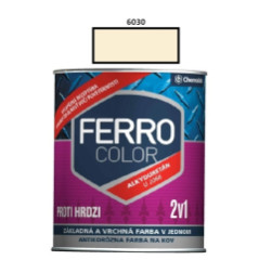 Farba na kov Ferro Color pololesk/6030 0,75 L (slonov kos)