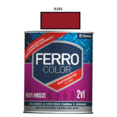 Farba na kov Ferro Color pololesk/8185 0,75 L (erven jasn)