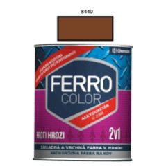Farba na kov Ferro Color pololesk/8440 0,75 L (erveno hned)