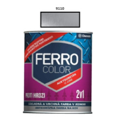 Farba na kov Ferro Color pololesk/9110 0,75 L (strieborn)