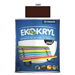 Farba Ekokryl Mat 0260 (tmavo hned) 0,6 l