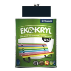 Farba Ekokryl Lesk 0199 (ierna) 0,6 l