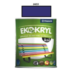 Farba Ekokryl Lesk 0455 (modr tmav) 0,6 l