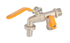 Koh�t gu�ov� s dvojit�m v�stupn�m otvorom 1/2" a 3/4"  HOTECHE 470007