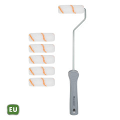 Sada polyesterovch maliarskych valekov 100 mm s driakom 7-dielna (70299)