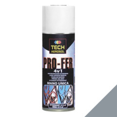 Farba v spreji TECH PRO-FER 4v1 RAL 7001 ed