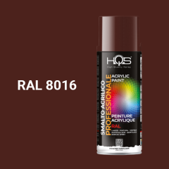 Farba v spreji akrylov HQS RAL 8016 leskl 400ml