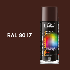 Farba v spreji akrylov HQS RAL 8017 leskl 400ml