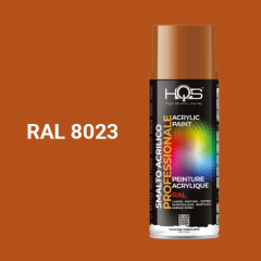 Farba v spreji akrylov HQS RAL 8023 leskl 400ml