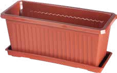 Kvetin�� obd�nikov� INFINITTY s miskou 40cm terakota