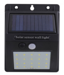 Svietidlo solárne nástenné so senzorom 20 SMD / 5,5 V / IP44 HOTECHE (440402)